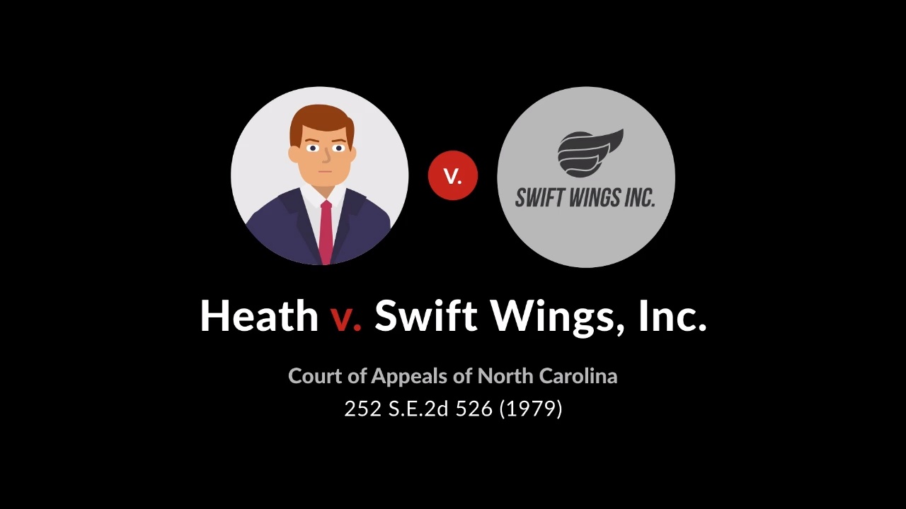 Heath v. swift wings inc