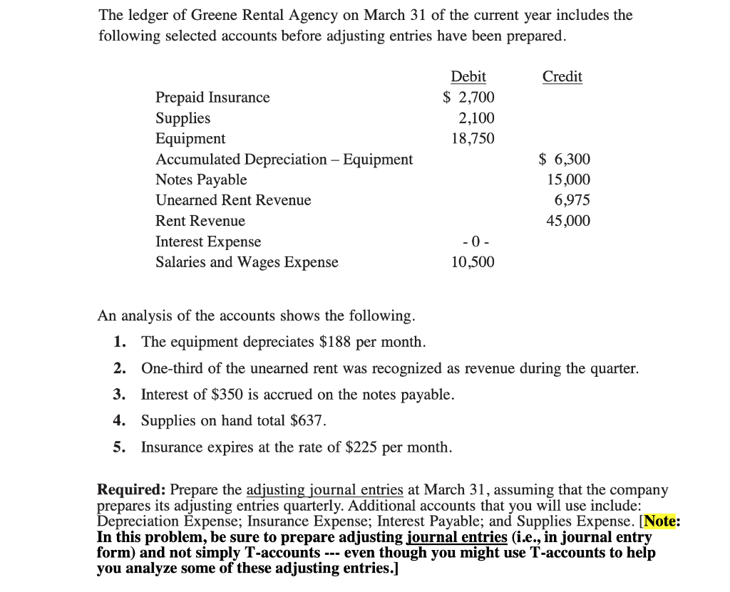 The ledger of howard rental agency