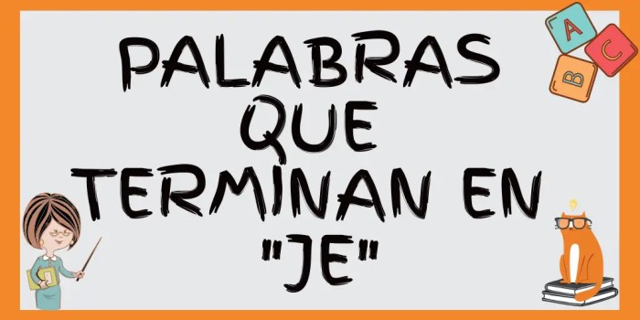 Palabras que terminan en ores