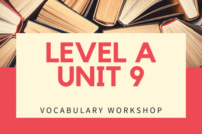 Vocabulary workshop unit 9 level b