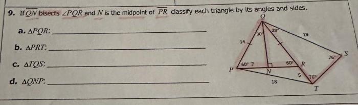 Unit 4 homework 1 classifying triangles