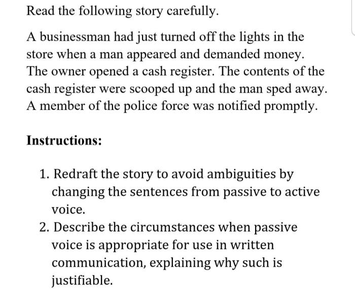 Comprehension reading pattern part